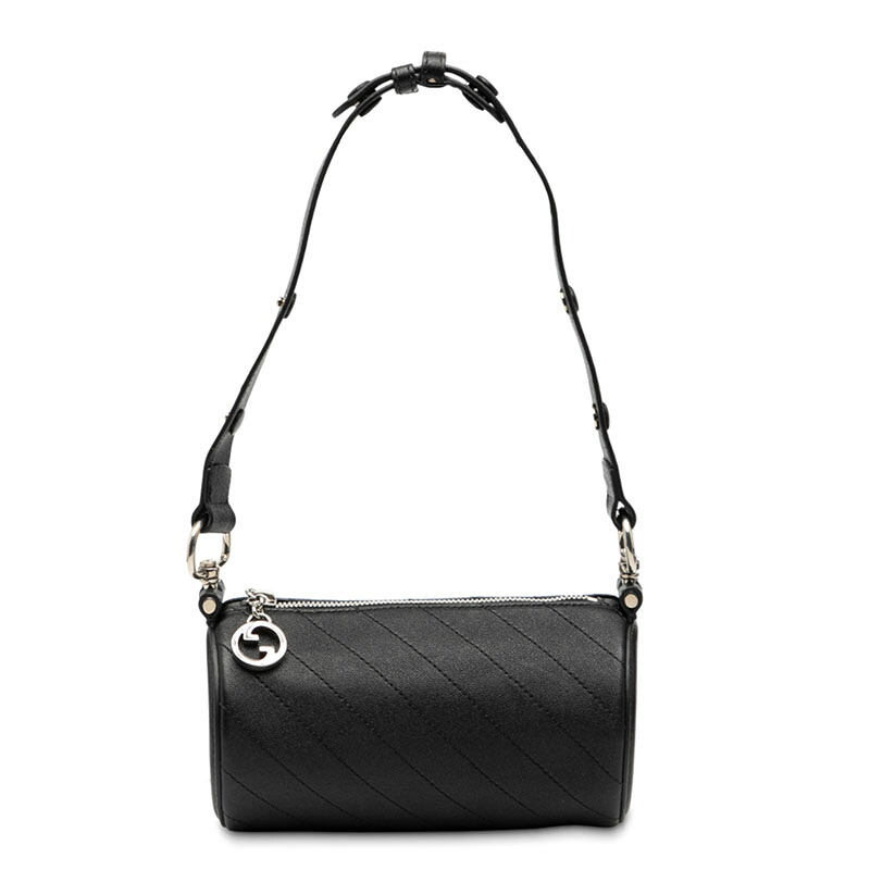 グッチ ブロンディ ショルダーバッグ 760169 黒いこと なめし革 レディース GUCCI 【中古】