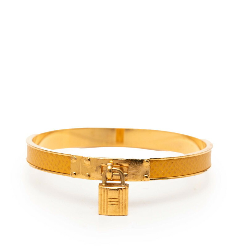 エルメス ケリー H モチーフ バングル ゴールド イエロー メッキ レディース HERMES 【中古】 21,456円