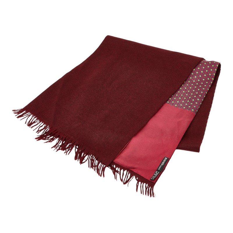 楽天市場】エルメス HERMES ダブルH カシミヤマフラー ブルーシアン