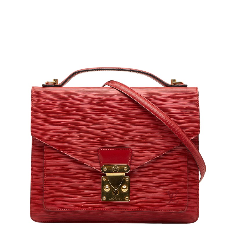 ルイ ヴィトン エピ モンソー ハンドバッグ ショルダーバッグ 2WAY M52127 カスティリアンレッド レザー レディース LOUIS VUITTON 【中古】