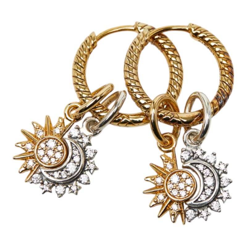 楽天市場】MIZUKIミズキ K14YG SVカットビーズ バナナフープピアス