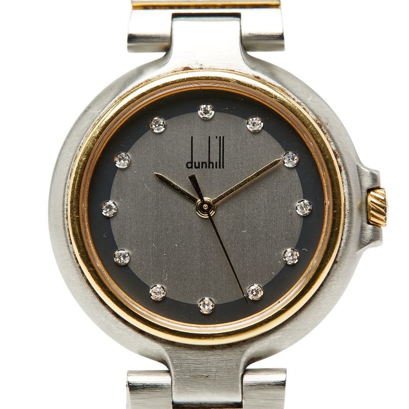 楽天市場】【中古】ダンヒル レディース腕時計 ミレニアム 12Pダイヤ
