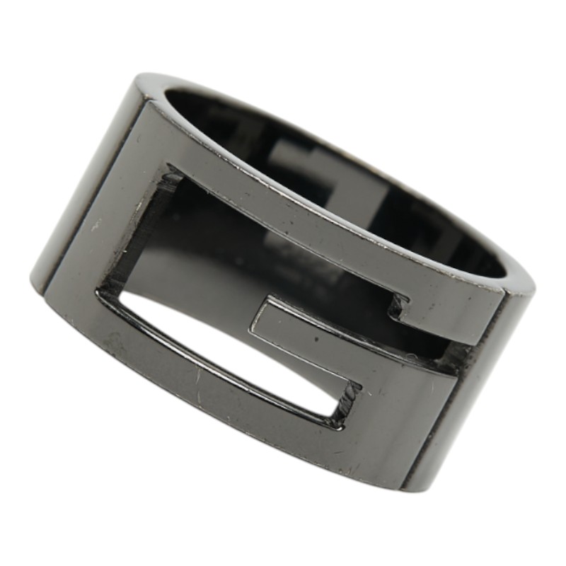 グッチ SV925 シルバー ブランデッドG リング 指輪 #24 メンズ GUCCI 22号 【中古】