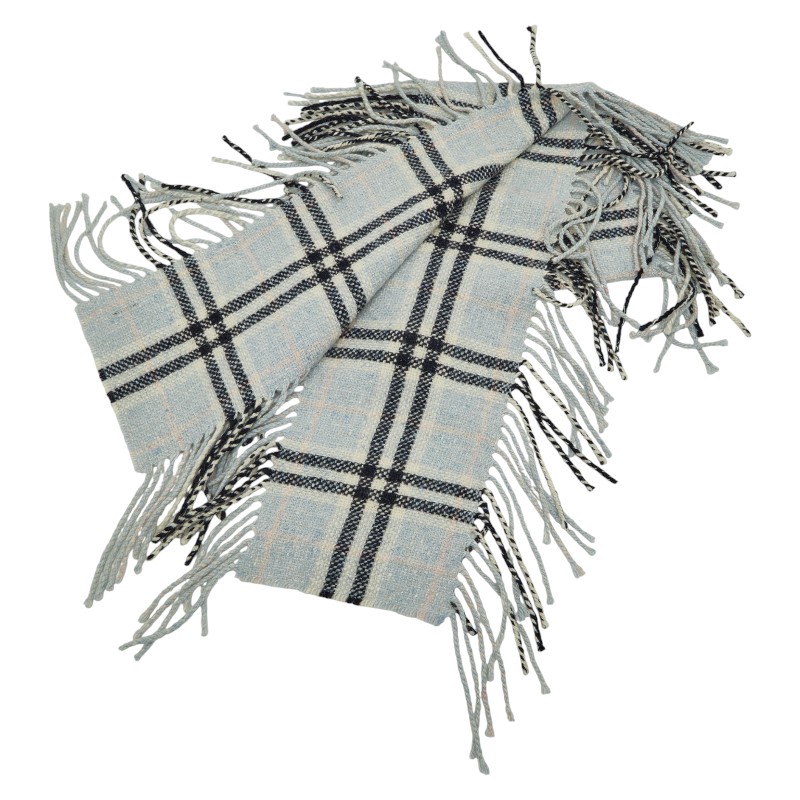 バーバリー 照合のしるし えり巻き ともし火青み マルチ色つや 羊毛 アンゴラ カシミール レディース BURBERRY 【中古】