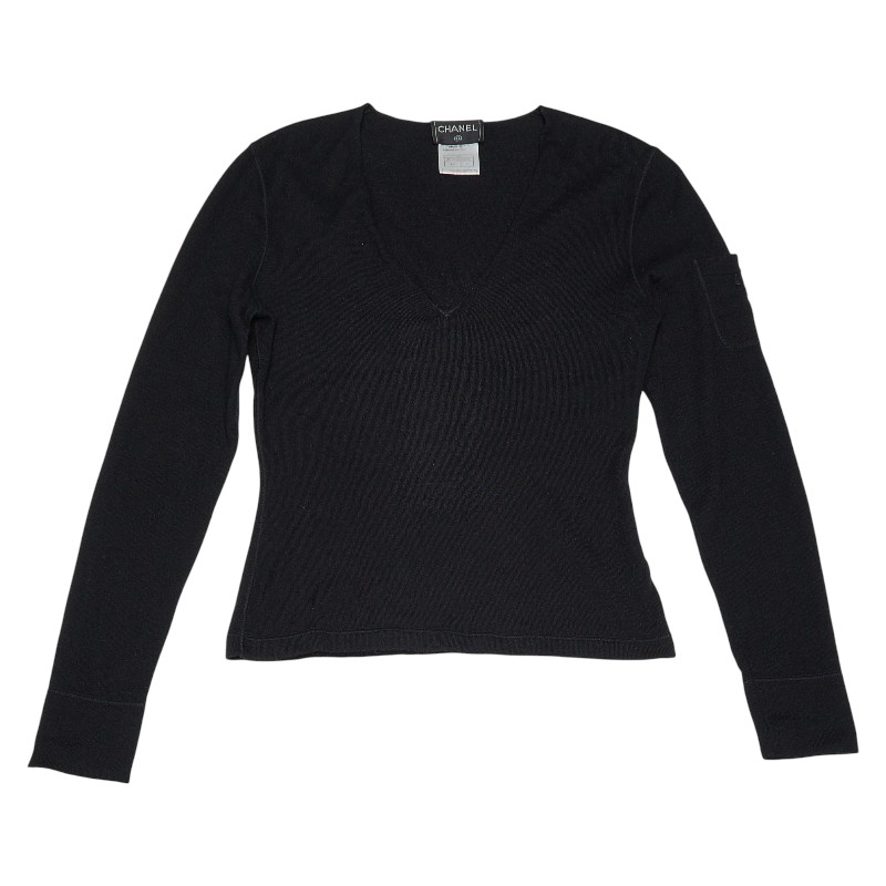 楽天市場】CHANEL シャネル カシミヤ70％ シルク30％ 半袖 ニット