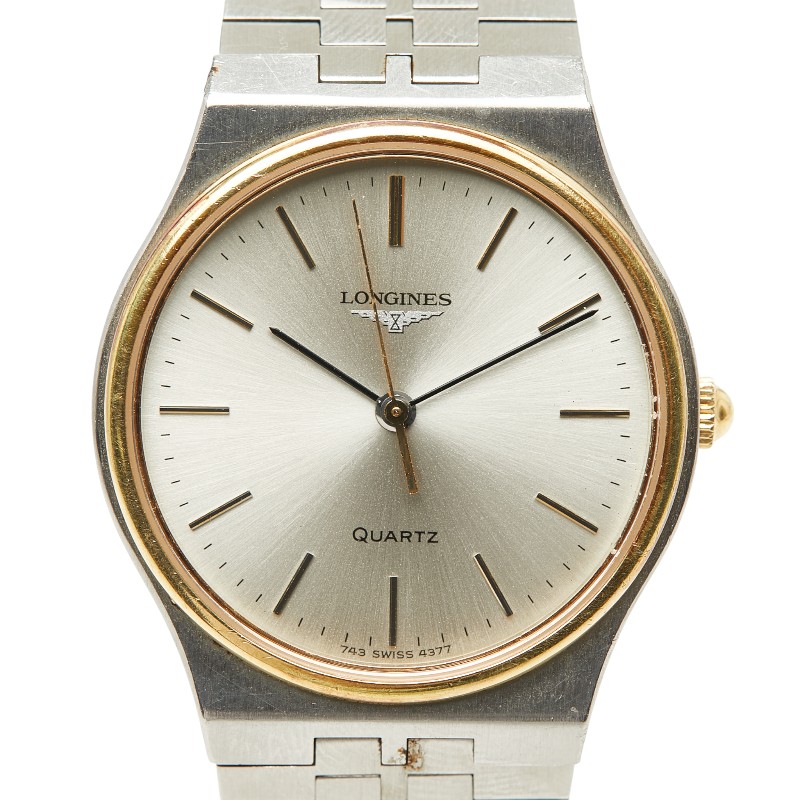 楽天市場】【ウォッチ】LONGINES ロンジン スクエア型 ブラック文字盤