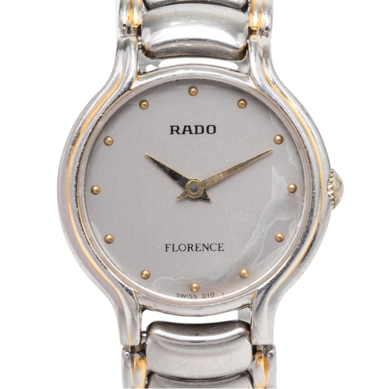 ラドー フローレンス 腕時計 204.3647.4 クオーツ グレー文字盤 ステンレススチール レディース RADO 【中古】｜【銀座パリス】　店 11,552円