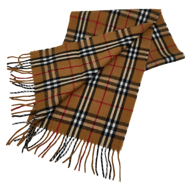 未使用品　バーバリー　ロングマフラー　ノバチェック　　キャメル　英国製 Burberrys OF LONDON バーバリーロンドン ヴィンテージ ノバチェック柄
