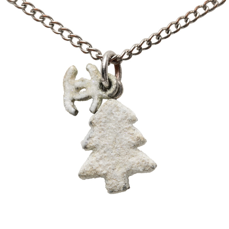 シャネル 秋冬コレクション クリスマスツリー モチーフ ネックレス シルバー メタル レディース CHANEL 【中古】 35,620円