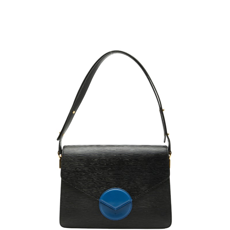 ルイ ヴィトン エピ オッシュ ハンドバッグ ショルダーバッグ M52445 ブラック ブルー レザー レディース LOUIS VUITTON 【中古】