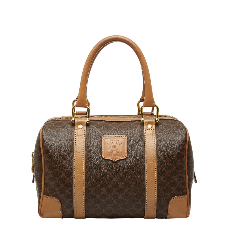 楽天市場】CELINE セリーヌマカダム ミニボストンバッグ 黒 ブラック