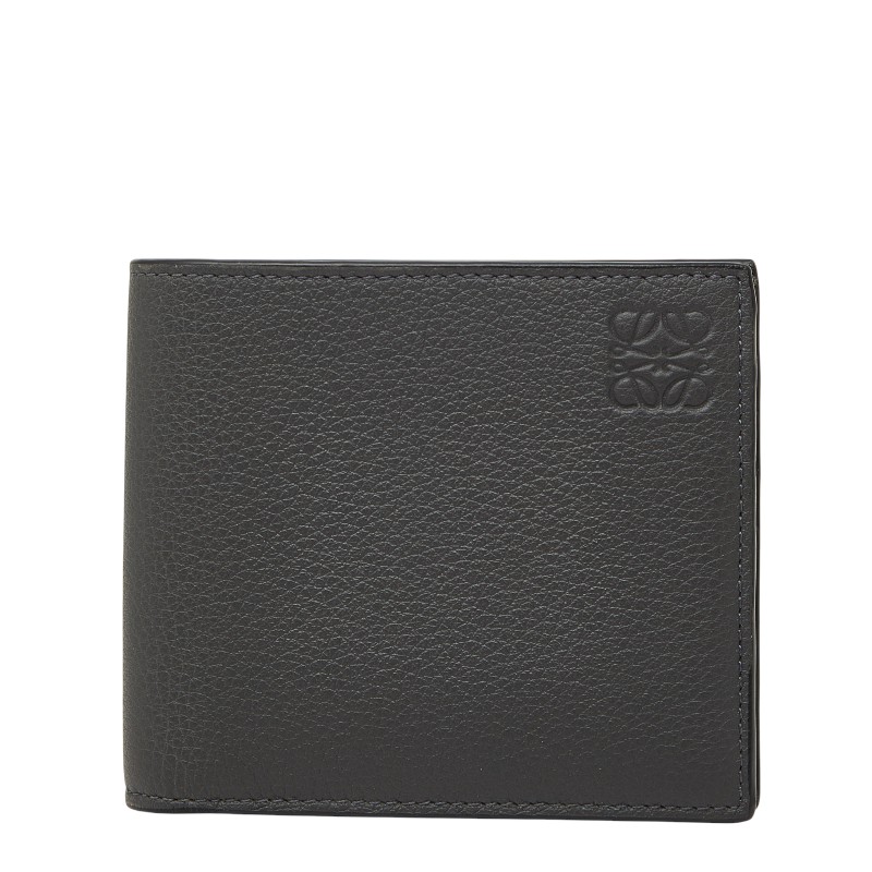 楽天市場】ロエベ アナグラム リネン 二つ折り財布 ブラック レザー