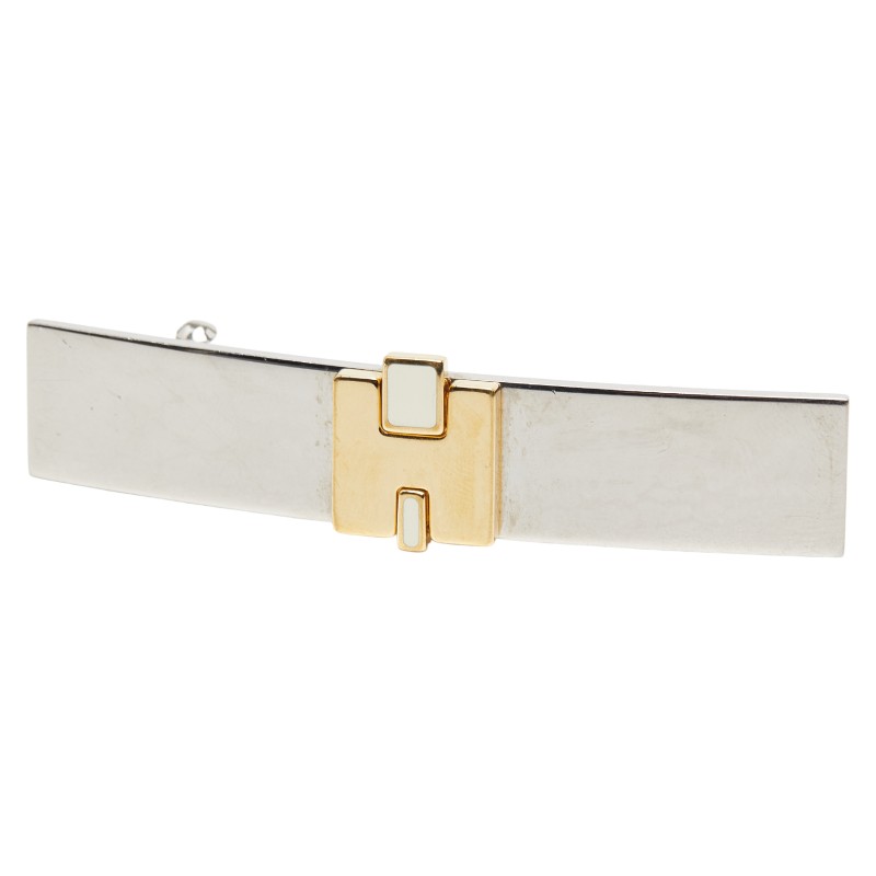エルメス アイリーン バレッタ シルバー ゴールド メタル メッキ レディース HERMES 【中古】|【銀座パリス】 店