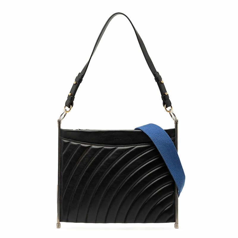 クロエ ロイ ハンドバック ショルダーバッグ 2WAY 黒いこと なめし革 金属元素 レディース Chloe 【中古】