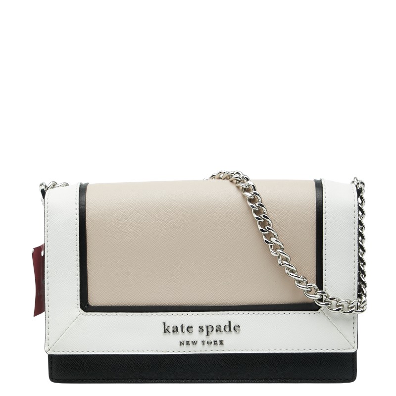 ケイトスペード チェーン ハンドバッグ ショルダーバッグ 2WAY ベージュ マルチカラー レザー レディース Kate Spade 【中古】
