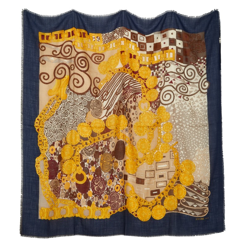 楽天市場】セリーヌ チェーン柄 スカーフ シルク レディース 【中古