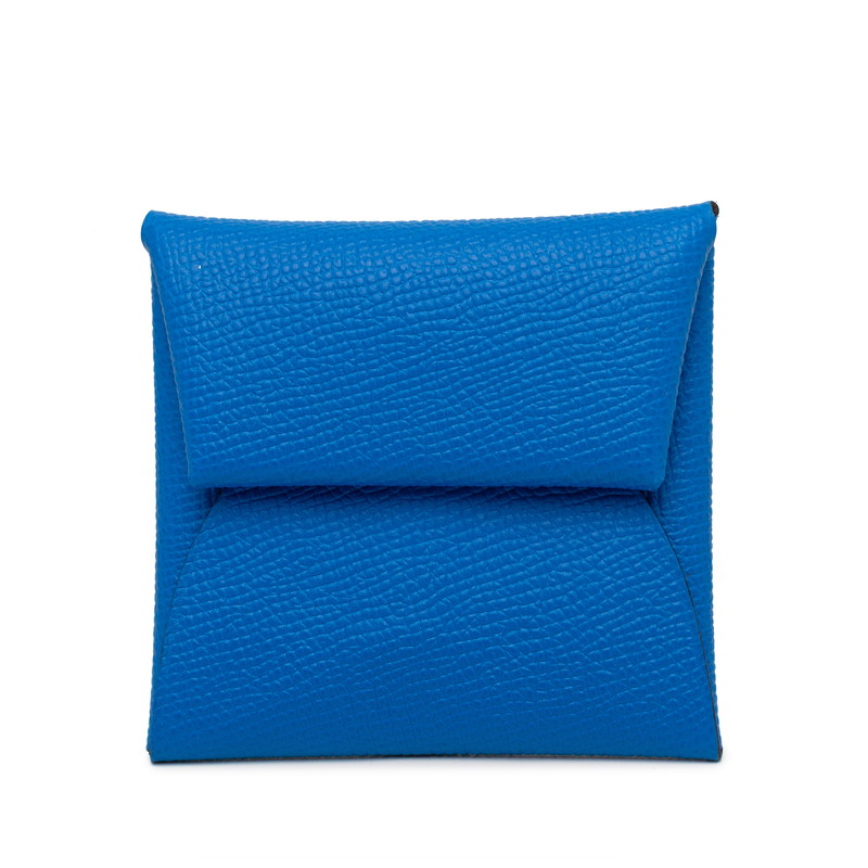 エルメス バスティア コインケース ブルー ヴォーエプソン レディース HERMES 【中古】