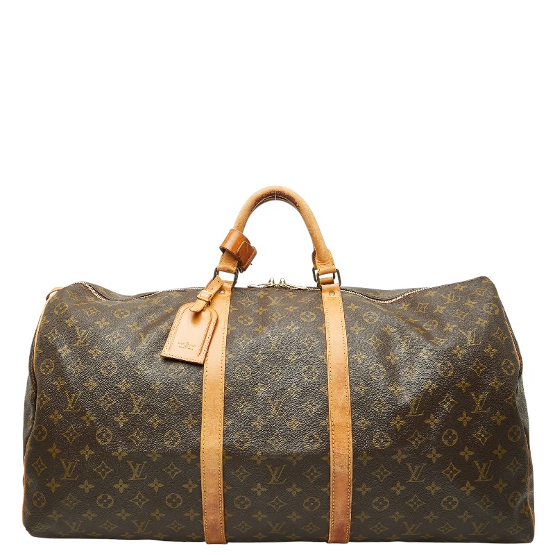 ルイ ヴィトン モノグラム キーポル60 ボストンバッグ トラベルバッグ M41422 ブラウン PVC レザー レディース LOUIS VUITTON 【中古】