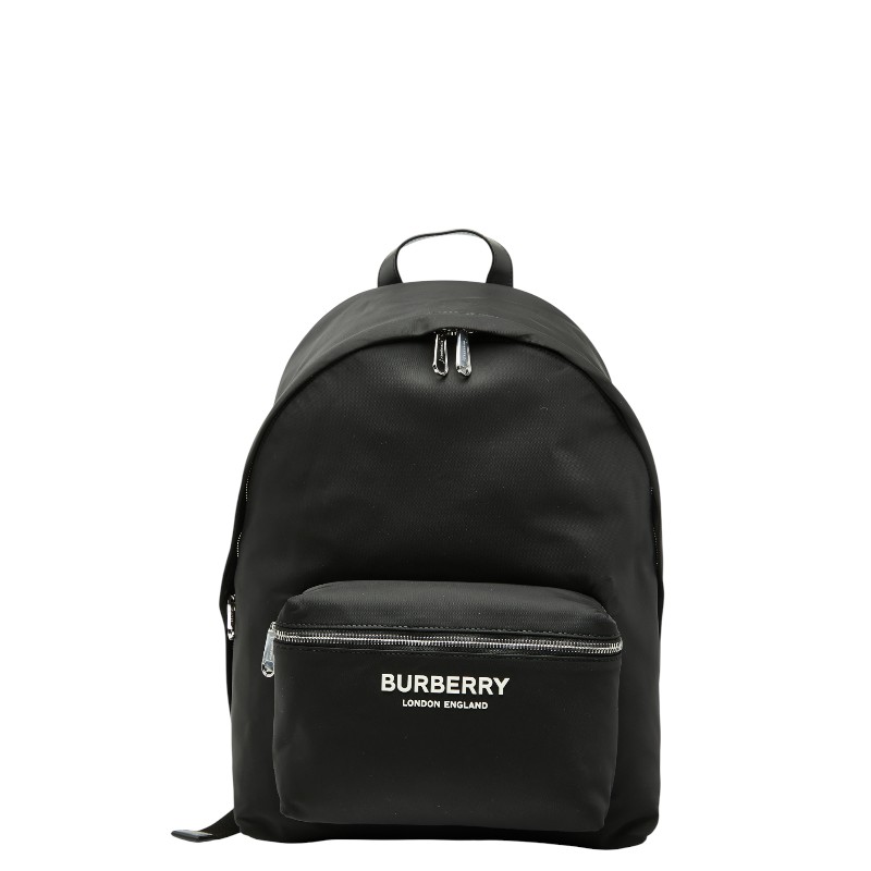 バーバリー ロゴ リュック バックパック 8063495 ブラック ナイロン メンズ BURBERRY 【中古】