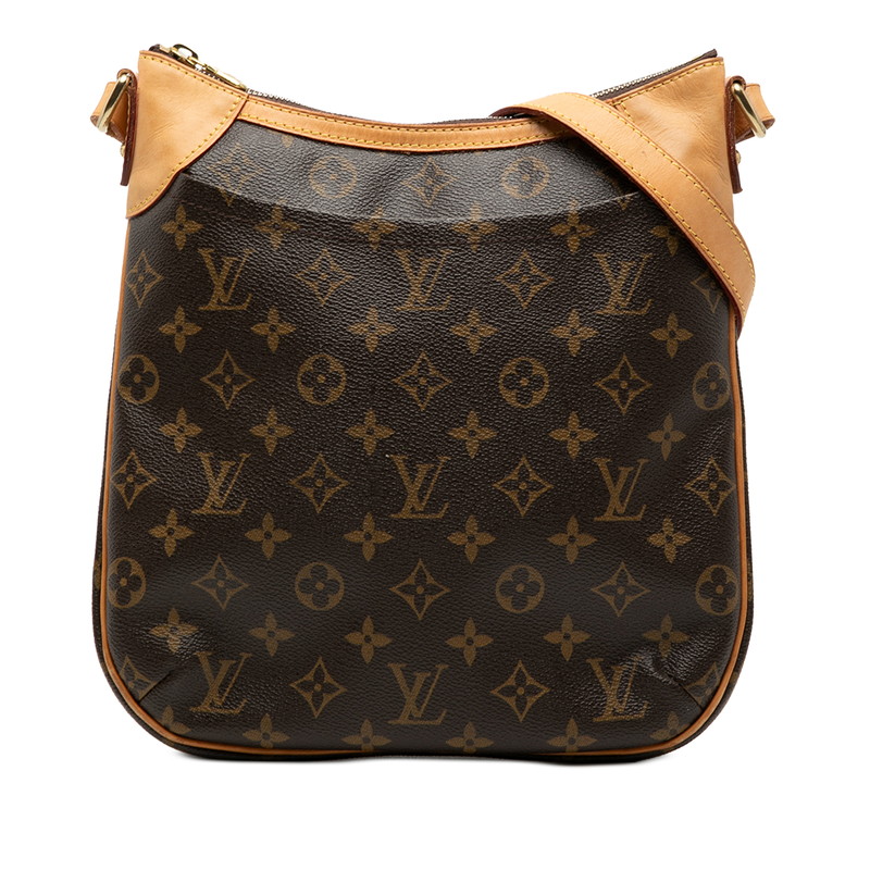 ルイ ヴィトン モノグラム オデオンPM 斜め掛け ショルダーバッグ M56390 ブラウン PVC レザー レディース LOUIS VUITTON 【中古】