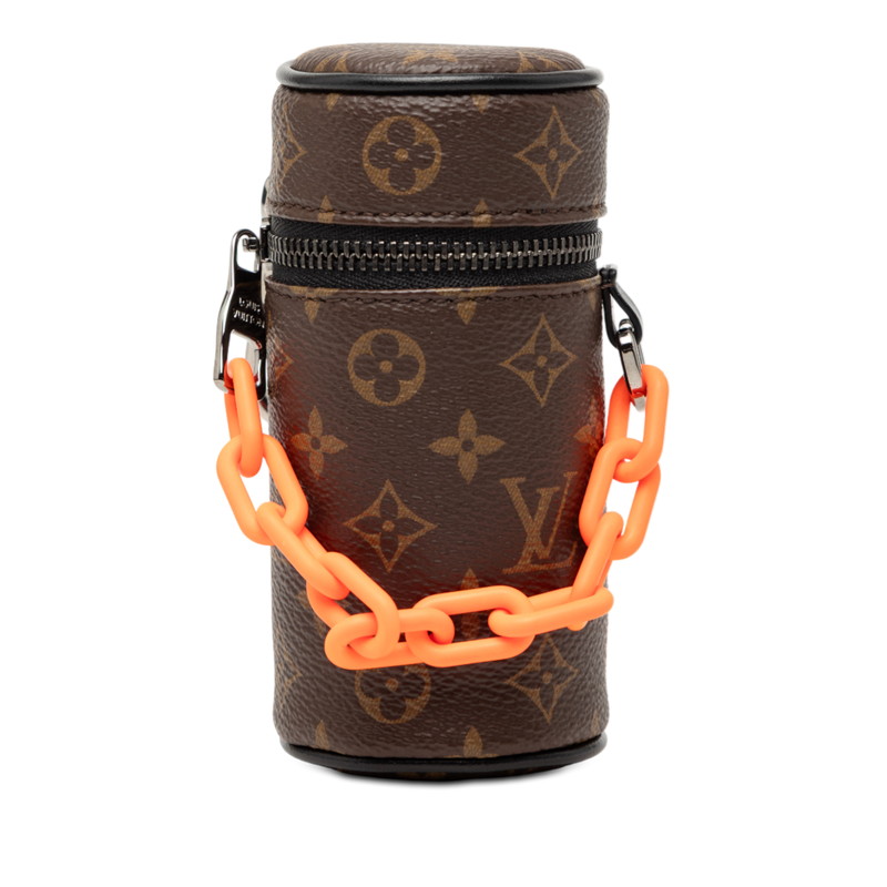 ルイ ヴィトン モノグラム バレル 付属物合切袋 M00966 赤銅色 PVC なめし革 レディース LOUIS VUITTON 【中古】