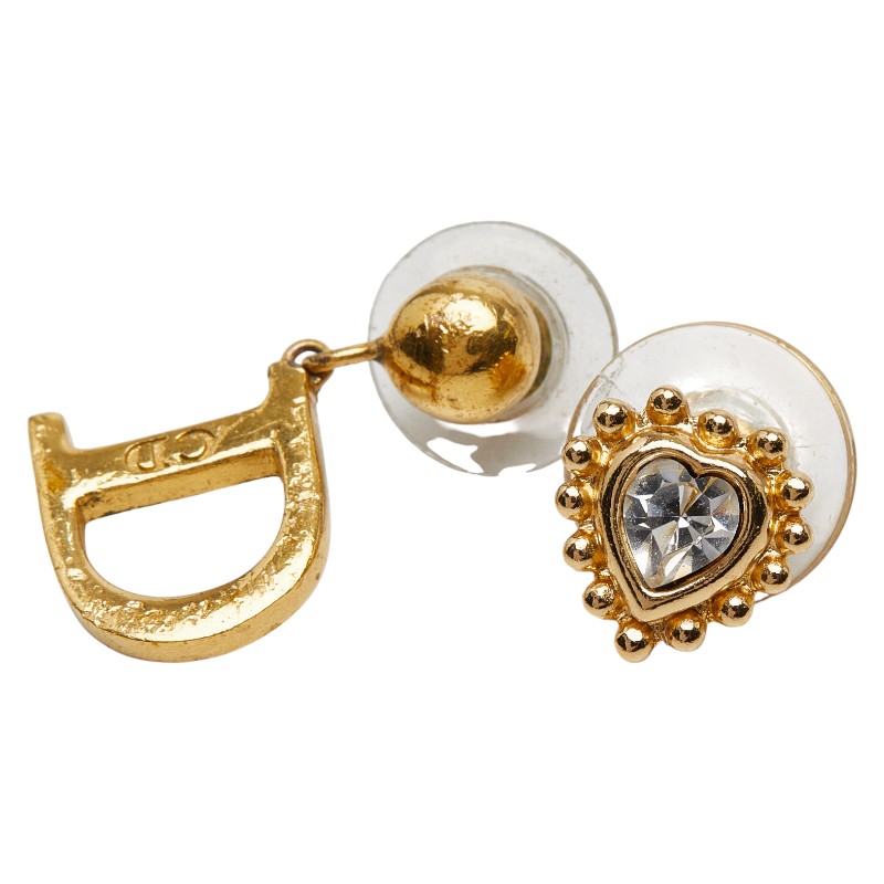 楽天市場】クリスチャンディオール ロゴ刻印 ハート ピアス 金属製