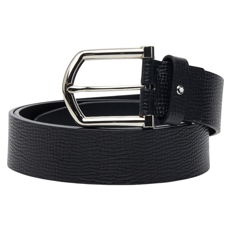 モンブラン ロゴタイプ 胴締め 黒いこと なめし革 メンズ MONTBLANC 【中古】