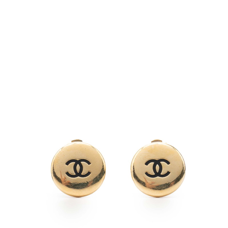 シャネル ココマーク ラウンド イヤリング ゴールド メッキ レディース CHANEL 【中古】|【銀座パリス】 店