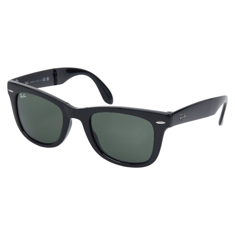 レイバン ウェイファーラー フォールディング サングラス RB4105-601 ブラック プラスチック メンズ Ray-Ban 【中古】