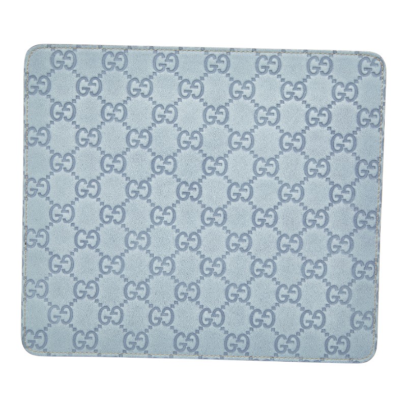 グッチ グッチシマ GG ロゴ マウスパッド パソコン PC小物 インテリア 雑貨 ブルー レザー レディース GUCCI 【中古】|【銀座パリス】 店