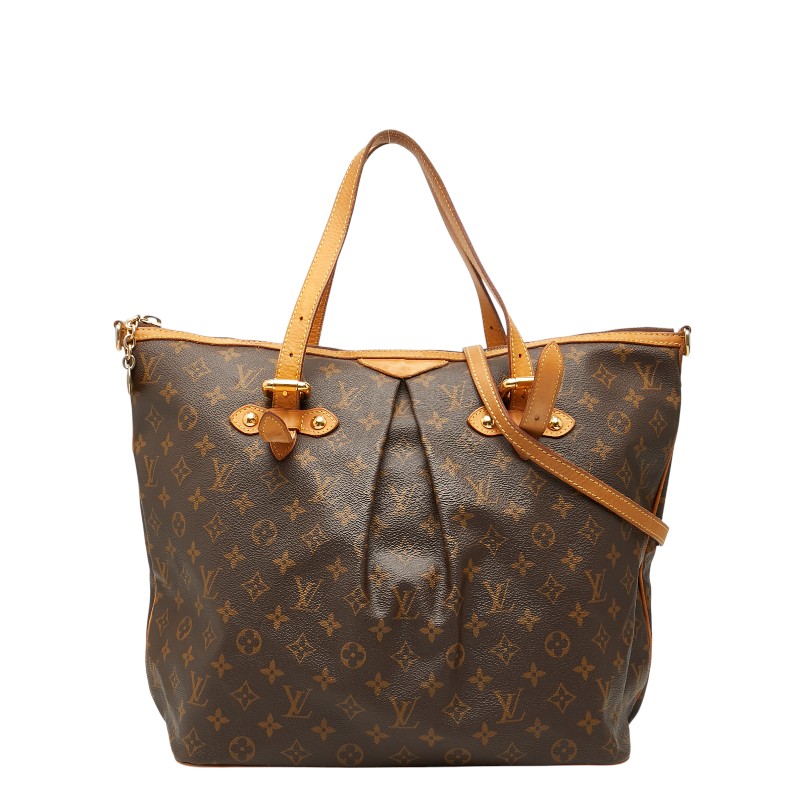 ルイ ヴィトン モノグラム パレルモGM ハンドバッグ ショルダーバッグ 2WAY M40146 ブラウン PVC レザー レディース LOUIS VUITTON 【中古】