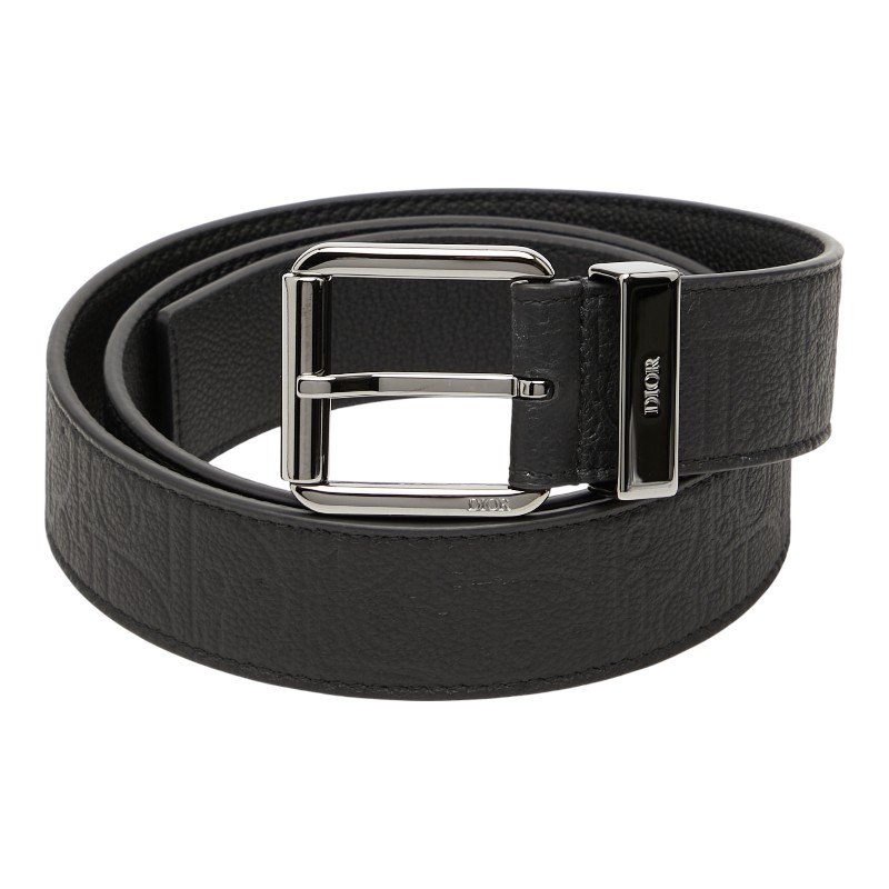 ディオール グラビティ ベルト サイズ95 4333RUFLG-H00N ブラック レザー メンズ Dior 【中古】