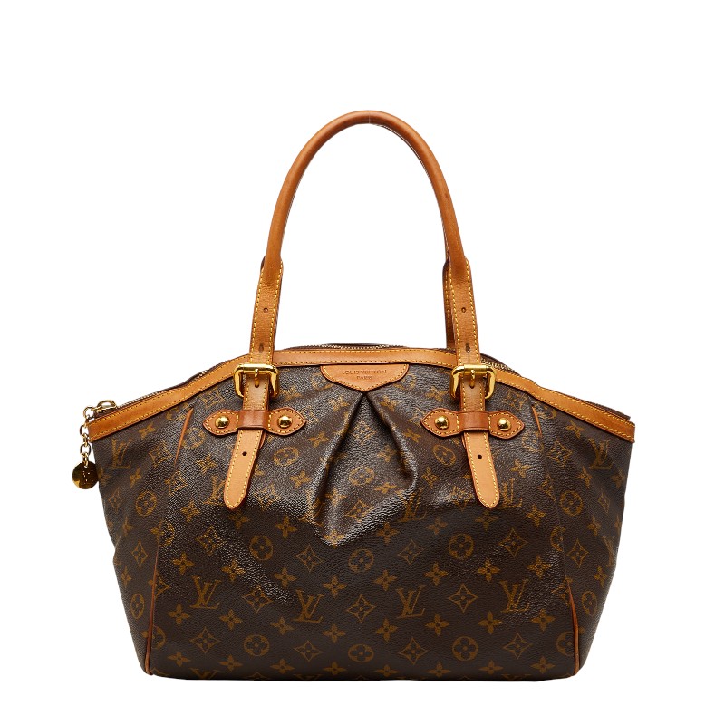 ルイ ヴィトン モノグラム ティヴォリGM ハンドバッグ M40144 ブラウン PVC レザー レディース LOUIS VUITTON 【中古】