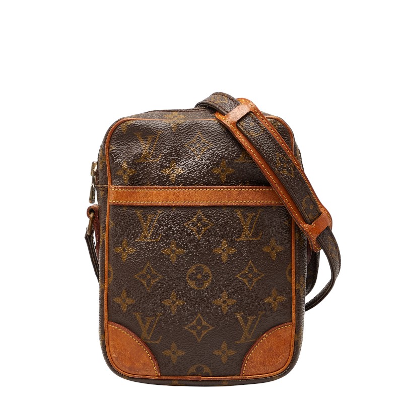 ルイ ヴィトン モノグラム ダヌーブ 斜め掛け ショルダーバッグ M45266 ブラウン PVC レザー レディース LOUIS VUITTON 【中古】