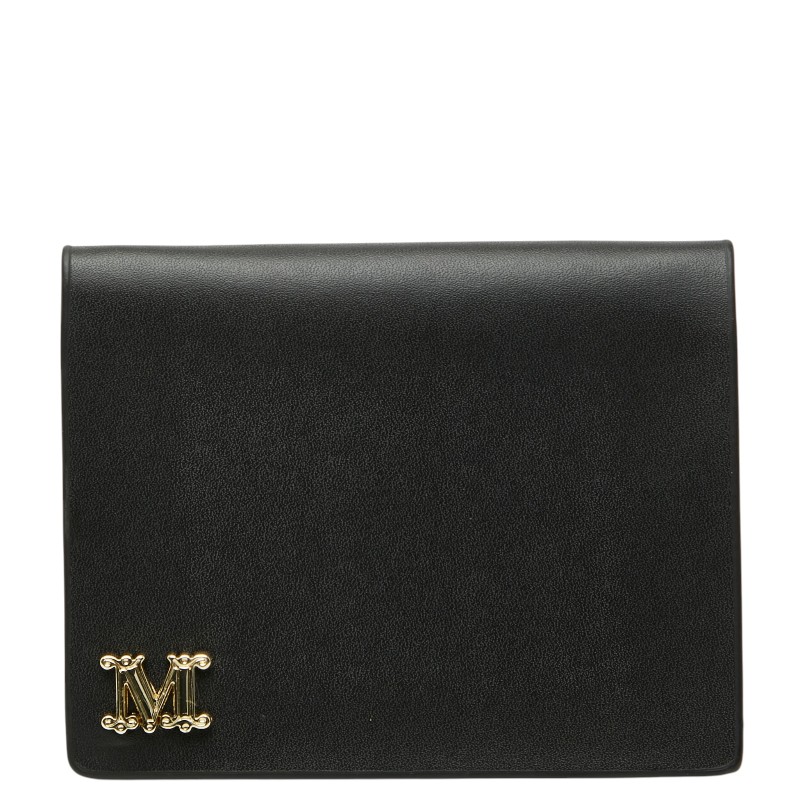 マックスマーラ ノベルティ カードケース ブラック レザー レディース MAX MARA 【中古】