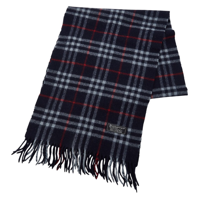 バーバリー 照合のしるし えり巻き 米国海軍 カシミール100% メンズ BURBERRY 【中古】