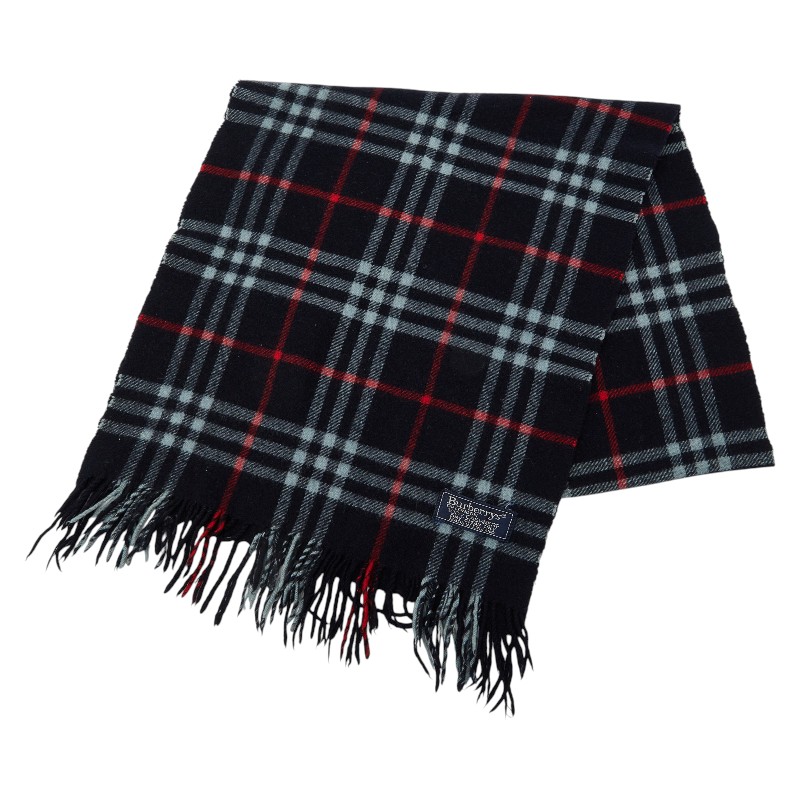 バーバリー 照合のしるし えり巻き 黒いこと カシミール100% メンズ BURBERRY 【中古】