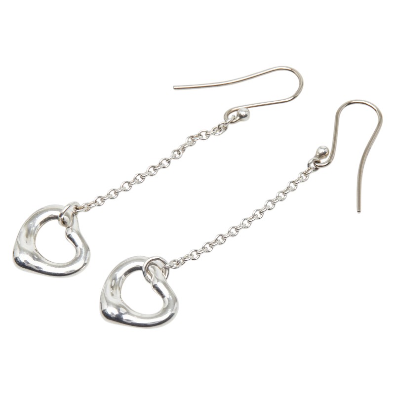 ティファニー オープンハート ピアス SV925 シルバー レディース TIFFANY&Co. 【中古】