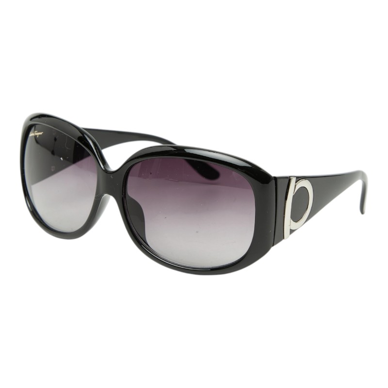 サルヴァトーレフェラガモ ガンチーニ グラデーション サングラス ブラック プラスチック レディース Salvatore Ferragamo 【中古】