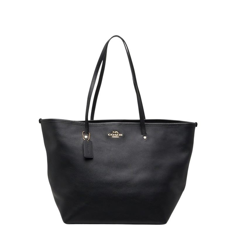 コーチ トートバッグ ショルダーバッグ ブラック レザー レディース COACH 【中古】|【銀座パリス】 店