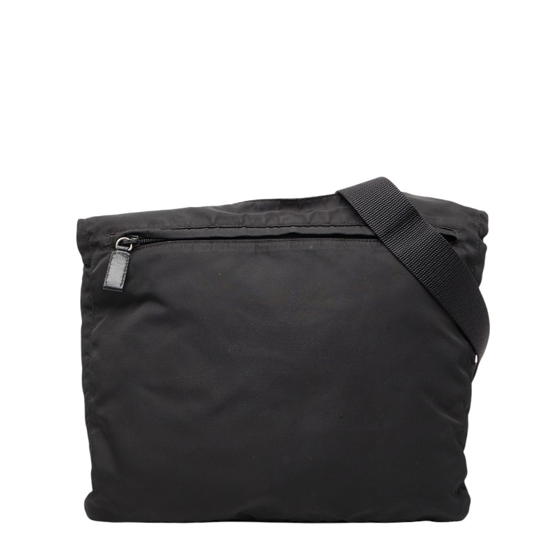 プラダ 三角ロゴプレート ショルダーバッグ V218 ブラック ナイロン レディース PRADA 【中古】｜【銀座パリス】　店 26,128円