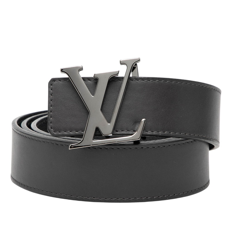 ルイ ヴィトン サンチュール LV ベルト 90/36 N1002 ブラック レザー メンズ LOUIS VUITTON 【中古】