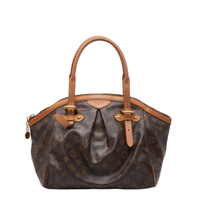 ルイ ヴィトン モノグラム ティヴォリGM ハンドバッグ ショルダーバッグ M40144 ブラウン PVC レザー レディース LOUIS VUITTON 【中古】