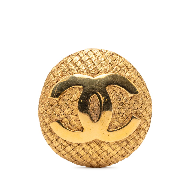 シャネル ヴィンテージ ココマーク ブローチ ゴールド メッキ レディース CHANEL 【中古】
