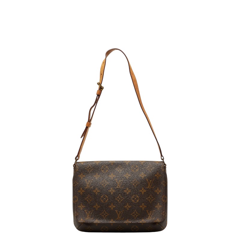 ルイ ヴィトン モノグラム ミュゼット タンゴ ショート ショルダーバッグ M51257 ブラウン PVC レザー レディース LOUIS VUITTON 【中古】