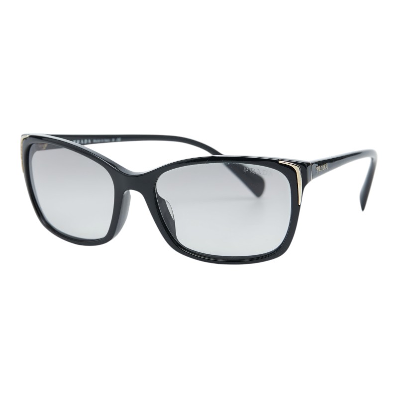 プラダ アイウェア サングラス SPR 02O-A ブラック プラスチック レディース PRADA 【中古】