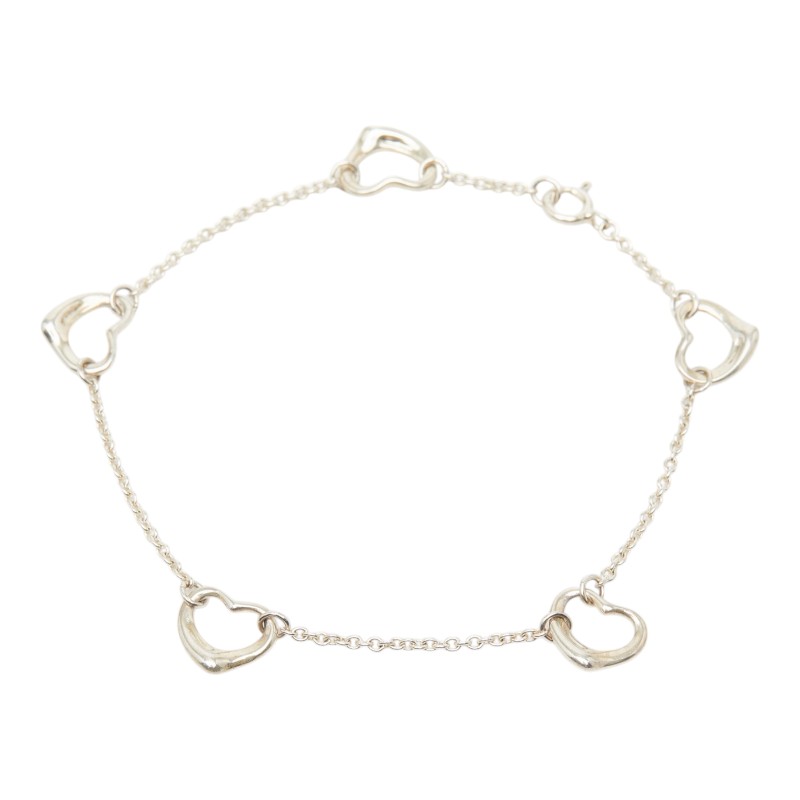 ティファニー オープンハート ブレスレット SV925 シルバー レディース TIFFANY&Co. 【中古】|【銀座パリス】 店