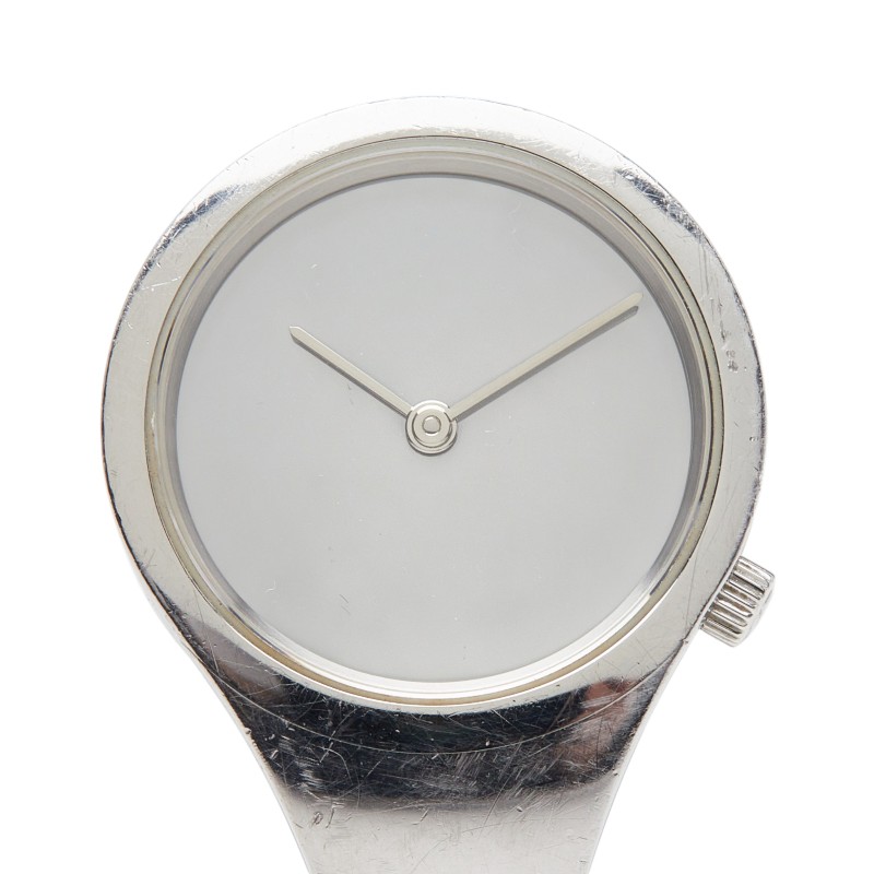ジョージジェンセン 腕時計 クオーツ シルバー文字盤 ステンレススチール レディース Georg Jensen 【中古】