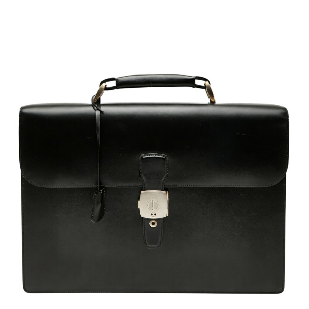 ダンヒル ブリーフケース ビジネスバッグ ブラック レザー メンズ Dunhill 【中古】