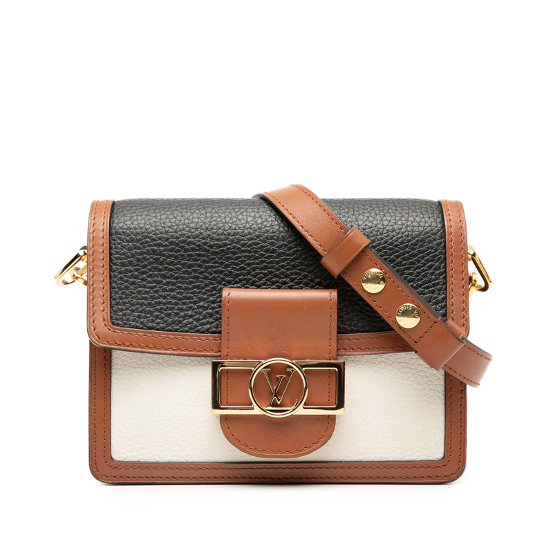 ルイ ヴィトン ドーフィーヌ MINI ショルダーバッグ M55073 赤銅色 マルチ色つや なめし革 レディース LOUIS VUITTON 【中古】